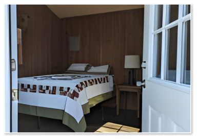 interior of one of our cabins